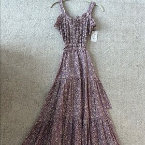 Floral Purple Maxi Dress